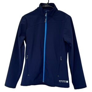 Sperry Top-Sider STS35 Navy‎ Blue Full Zip Up Performance Jacket Women's Size M